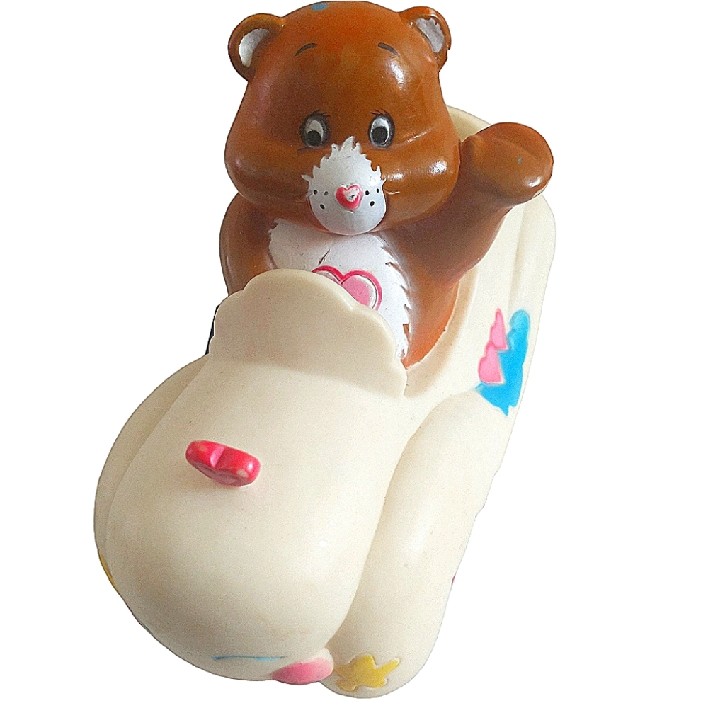 *RARE* Vintage 1984 American Greeting Care Bears Cloud Car 7" Squeeze Toy 